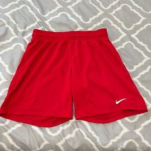 Nike red shorts, size small
